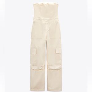 Cream cargo romper MONO LARGO CARGO
VAINILLA - REF. 3152/311
S